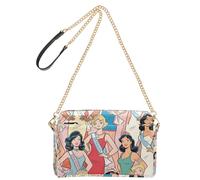 KLL Miss Beautiful World Petit sac à bandoulière en cuir vegan avec fermeture éclair pour femme