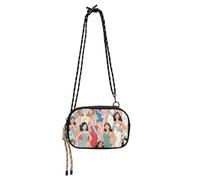 KLL Miss Beautiful World Sac à main imperméable avec fentes pour cartes de crédit pour femme