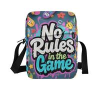 KLL No Rules in The Game Sac messager Wildstyle pour femme en cuir végétalien Petit sac à main de voyage