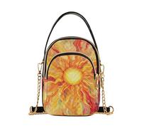 KLL Nurning Sun Orange Sac à main tendance pour femme avec plusieurs poches pour femme