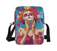 KLL Of The Dead Zombie Bride Sac messager mignon en cuir vegan Sac à bandoulière pour femme Shopping Sac à main à bandoulière