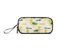 KLL Oliver Jeffers Trousse de rangement en nylon avec fermeture éclair Motif flèche Jaune émeraude