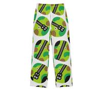 KLL Pantalon de pyjama léger pour garçon avec motif de portefeuille camouflage de dessin animé, pantalon de pyjama d'été pour garçons, 11-12 ans