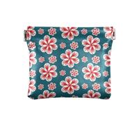 KLL Petit porte-monnaie en cuir pour femme - Portefeuille pratique pour les filles et les femmes - Motifs scandinaves de Noël - 23, PATTERNS_SCANDINAVIAN CHRISTMAS-23, 4.33"(L) x 3.74"(W) x 0.39"(H),