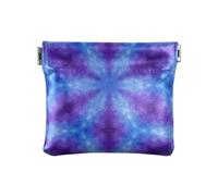 KLL Petit porte-monnaie en cuir synthétique avec fermoir fantaisie pour homme et femme, motif kaléidoscope psychédélique, Motif kaléidoscope psychédélique, 1 size, Imprimé