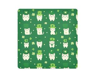 KLL Pochettes de maquillage de protection en tissu pour objectif d'appareil photo Motif trèfle de la Saint-Patrick, Motif trèfle porte-bonheur de la Saint-Patrick, 17.7x17.7in