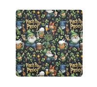 KLL Pochettes de maquillage portables en forme de trèfle porte-bonheur pour la Saint-Patrick, organiseurs de maquillage, organiseurs de maquillage pour appareil photo, objectif, organiseurs