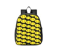 KLL Sac à dos 3D amusant pour enfants Softball jaune | Sac à livres, pour élémentaire, mochilitas para ni?os