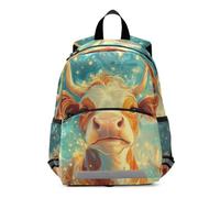 KLL Sac à dos mignon vache aux couleurs étincelantes pour enfants garçons | Sacs à livres de sécurité, pour élémentaire, mochilas para ni?as de 3 a?os