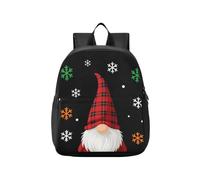 KLL Sac à dos pour enfants garçons 2e année nain de Noël Père Noël flocon de neige | sacs à livres, pour enfants, mochilas para ni ?as de 3 a?os
