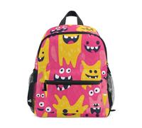 KLL Sac à livres pour tout-petits garçons sangle de poitrine Cartoon Cute Monsters, Dessin animé Monstres mignons, Small, Tendance