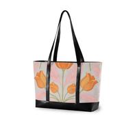 KLL Sac à main vintage pour ordinateur portable 14" avec fermeture éclair - Grand sac à main pour femme - Travail avec tablette bolsos secret para mujeres