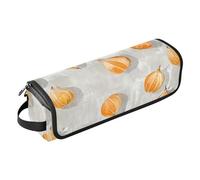 KLL Sac de voyage pour outils de cheveux avec tapis résistant à la chaleur, étanche, portable, sac de voyage plat ouvert pour fer plat, outils chauds et accessoires de soins capillaires, cape amusante