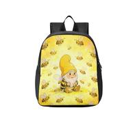 KLL Sacs à dos cool pour filles Funny Bee Gnome | sacs à livres, pour enfants de 3 à 4 ans, mochilas para ni?os