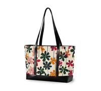 KLL Style Clover Sac de travail simple coloré pour femme avec fermeture éclair Grand sac à main pour voyage, plage, cadeau d'anniversaire pour femme avec bolsas déjeuner