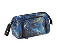 KLL The Starry Sky A Shooting Star Passing by Trousse à crayons grande capacité avec compartiment pour adolescents garçons fournitures scolaires