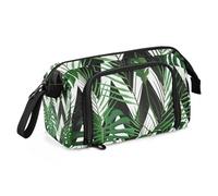 KLL Trousse à crayons de grande capacité avec poignée et compartiments pour filles, jardin d'enfants, été tropical (6), Été tropical (6), Taille unique, Art Déco