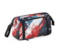 KLL Trousse à crayons de grande capacité avec trousse à crayons portable pour adultes pour adolescents bureau expressif Americana Splash