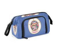 KLL Trousse à crayons grande capacité Drapeau de l'État du Minnesota Bleu | Joli accessoire scolaire, avec fermeture éclair, pour école préparatoire des enfants