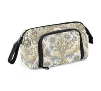 KLL Trousse à crayons rétro William Morris Motif marguerites Grande capacité
