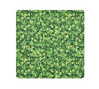 KLL Trousse de maquillage autocollante en tissu pour la Saint-Patrick - Motif trèfle brillant - Pour femme, Trèfle brillant pour la Saint-Patrick, 17.7x17.7in