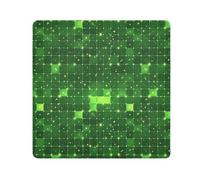 KLL Trousse de voyage autocollante pour maquillage de voyage Motif trèfle de la Saint-Patrick Vert, Trèfle de la Saint-Patrick vert porte-bonheur, 21.7x21.7in