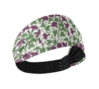 KLL William Morris Bandeau élastique antidérapant Motif Morning Glory Violet