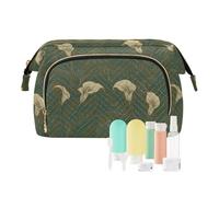 KLL William Morris Trousse de maquillage avec fermeture éclair Motif lys Calla
