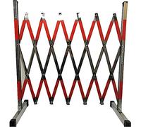 KLLJHB Clôture rétractable en Acier Inoxydable, barrière de sécurité Mobile rétractable en métal pour Garage, école, Centre Commercial, Facile à Assembler, 1,2 x 3 m ()