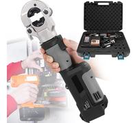 KLLJHB Pince à sertir hydraulique 18V/2.0Ah Noir Ergonomique Rechargeable Ensemble d'outils de sertissage hydraulique Câble d'alimentation Rechargeable 16-3