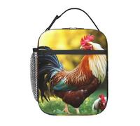 KLLTYHMU Beau sac à déjeuner isotherme avec poignée amovible, étanche, réutilisable, pour femmes, hommes, travail, pique-nique, voyage, camping