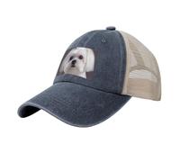 KLLTYHMU Casquette de baseball de cowboy avec dos en maille, chapeau de camionneur réglable, chapeau de papa adorable casquette de plage pour homme et femme, bleu marine, XL (taille unique)