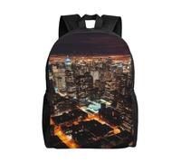 KLLTYHMU City Lights Sac à dos de voyage pour ordinateur portable imperméable et léger pour femme et homme
