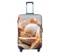 KLLTYHMU Housse de protection élastique lavable pour bagages de voyage anti-rayures pour enfants et adultes, convient aux bagages de 45,7 à 81,3 cm, Noir , L