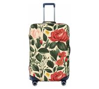KLLTYHMU Housse de protection élastique lavable pour bagages de voyage anti-rayures pour enfants et adultes, convient aux bagages de 45,7 à 81,3 cm, Noir , M