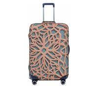 KLLTYHMU Housse de protection élastique lavable pour bagages de voyage avec motifs de couleur corail anti-rayures pour enfants et adultes, convient aux bagages de 45,7 à 81,3 cm, Noir , x-large