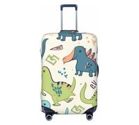 KLLTYHMU Housse de protection pour bagage de voyage motif dinosaure - Élastique et lavable - Anti-rayures - Pour enfants et adultes - Convient aux bagages de 45,7 à 81,3 cm, Noir , M