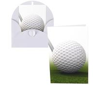 KLLTYHMU Lot de 1 carte de remerciement avec enveloppes, balle de golf de 10,2 x 15,2 cm pour notes personnalisées, cartes formelles pour toutes les occasions, adaptées pour les petites entreprises