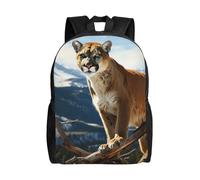 KLLTYHMU Panther Mountain Lion Sac à dos de voyage pour ordinateur portable imperméable léger mignon pour femme homme sac à dos décontracté