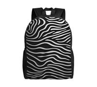 KLLTYHMU Sac à dos de voyage imperméable et léger pour ordinateur portable - Noir et blanc - Pour homme et femme - Taille unique