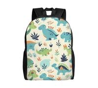 KLLTYHMU Sac à dos de voyage pour ordinateur portable avec motif dinosaure, imperméable, léger, mignon, sac à dos pour femme et homme, sac à dos décontracté, noir, taille unique