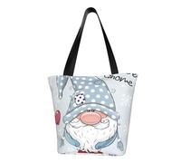 KLMELLMDE Sac à bandoulière mignon en forme de nain, sac à main, sac fourre-tout, sac en toile pour le shopping, le travail, les vacances.