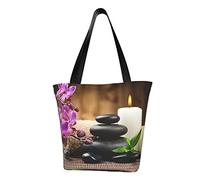 KLMELLMDE Sac à bandoulière Zen Stone pour femme, sac fourre-tout, sac en toile pour le shopping, le travail, les vacances.