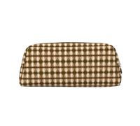 KLMELLMDE Trousse à crayons en cuir avec fermeture éclair - Grande capacité - Pour fournitures scolaires et de bureau - Trousse de maquillage, porte-monnaie, Argenté., Taille unique, Sac à dos