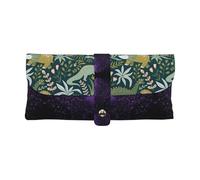 KLMELLMDE Trousse à stylos dinosaure exquise avec fermeture à pression, étui à lunettes en cuir, trousse à stylos d'école, organisateur de papeterie de bureau, trousse de maquillage.