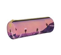 KLMELLMDE Trousse ronde en cuir avec fermeture éclair The Old Hollywood pour écoliers, trousse à crayons artistique, trousse de bureau, blanc, Taille unique, Sac à dos décontracté