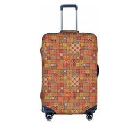 KLNBV Group Of Housse de protection pour valise Motif géométrique marocain, blanc, X-Large