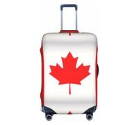 KLNBV Housse de protection pour valise, motif drapeau canadien, convient pour quatre tailles de valises, blanc, Medium