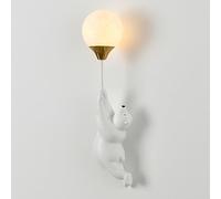 Klobvtt Applique Murale Ballon pour Chambre d'enfant - Applique Murale en Forme d'ours de Dessin animé - Luminaire G9 - Veilleuses câblées pour Chambre d'enfant - Décoration de Chevet
