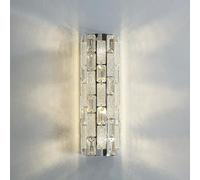 Klobvtt Applique Murale En Cristal Postmoderne, Luminaire Mural Chromée, Applique Murale De Vanité, Élégantes Appliques Câblées, Éclairage Mural For Chambre À Coucher, Couloir, Salon(40cm)